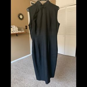 Vintage, all black dress